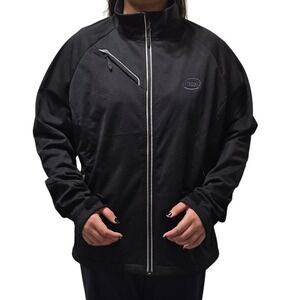 NEW Elevate Intel black gray windbreaker light‎ jacket feature packed! lined XL